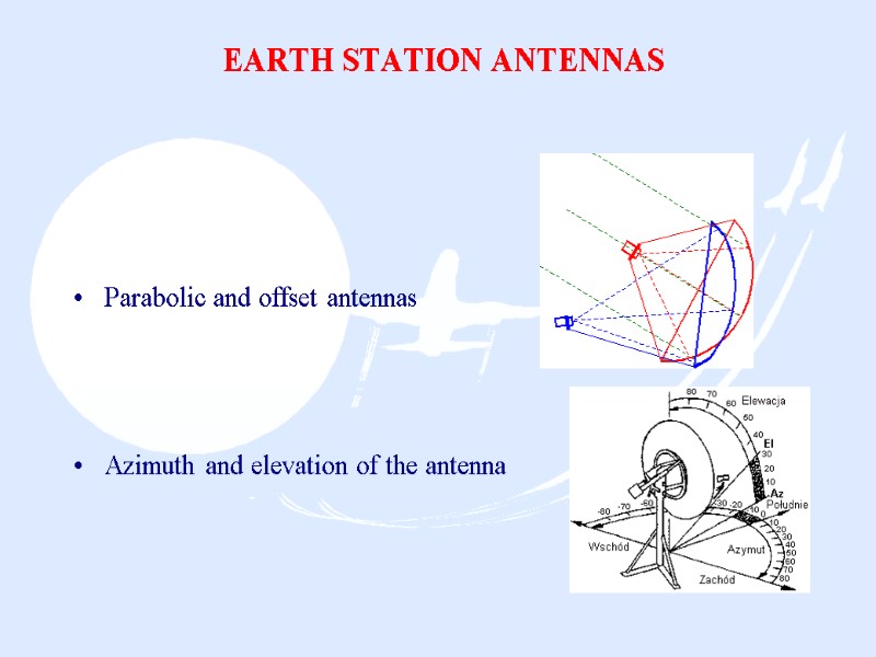 EARTH STATION ANTENNAS   Parabolic and offset antennas    Azimuth and